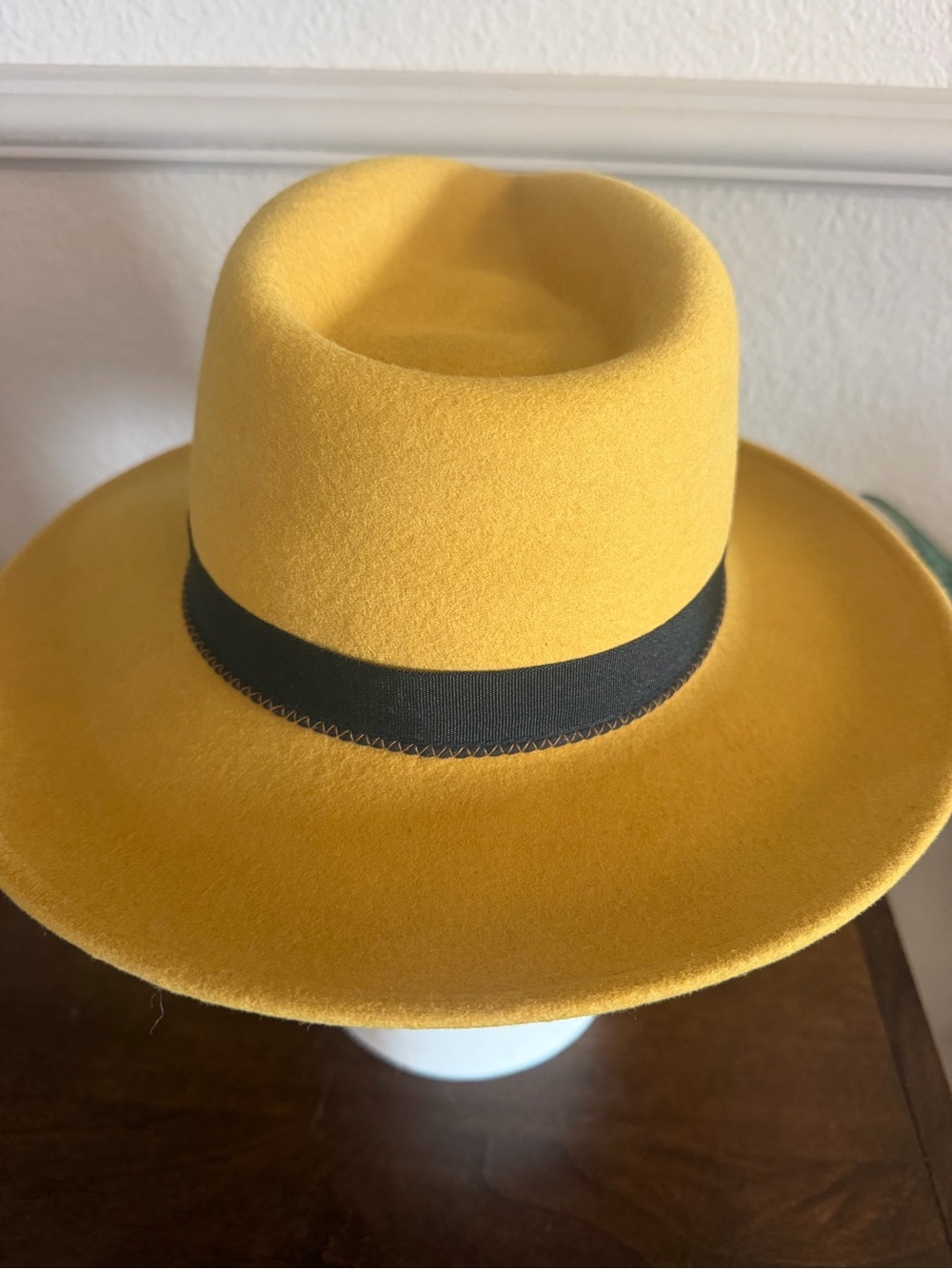 Bigalli felt hat. Mustard color - Picture 5 of 5